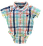 Pre-Loved Wrangler Newborn Plaid Onesie - Deer Creek Mercantile