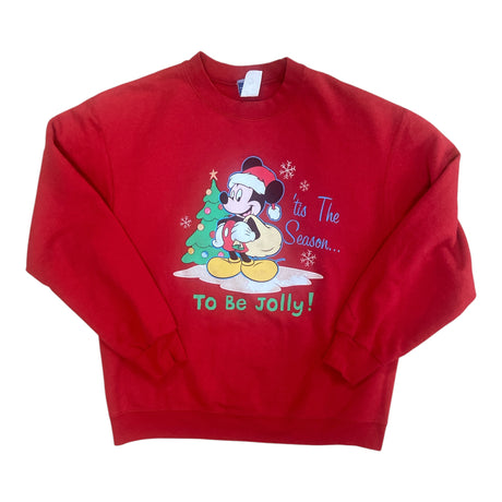Vintage Mickey Mouse Disney Christmas Sweatshirt *Size Large - Deer Creek Mercantile