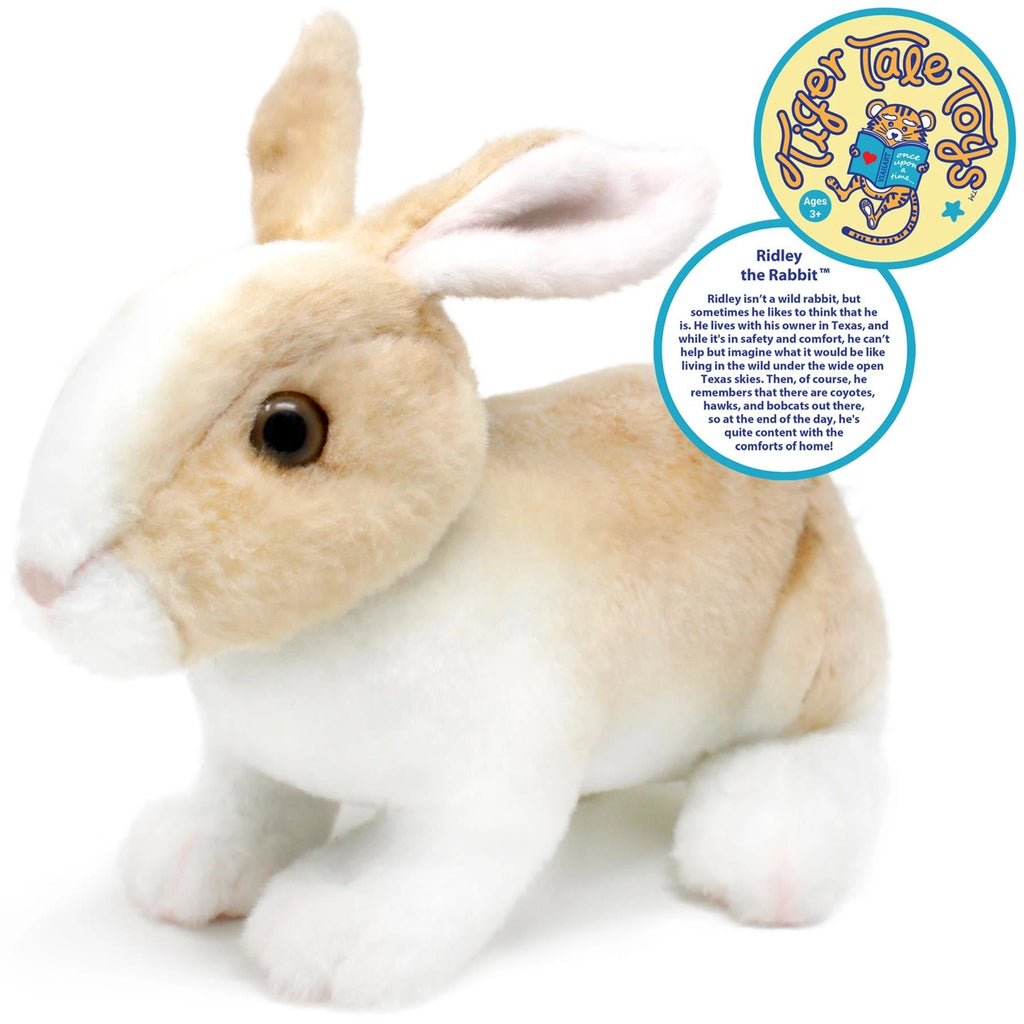 The Tan/White Rabbit Plush Stuffed Animal - Deer Creek Mercantile