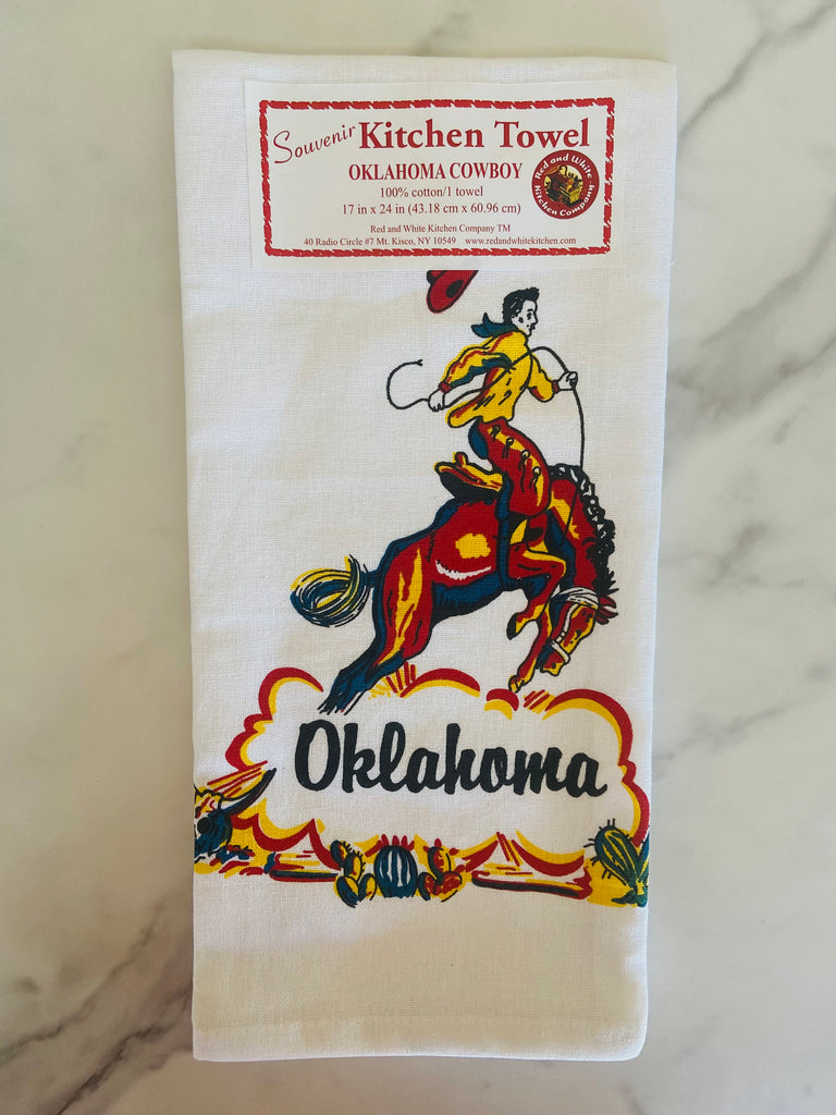 Oklahoma Cowboy Kitchen Towel - Deer Creek Mercantile