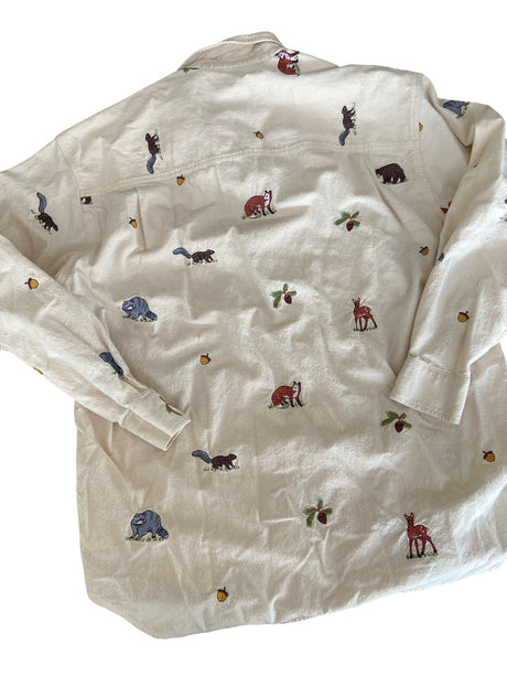 Pre-Loved Wildlife Button Shirt *Size S/M - Deer Creek Mercantile