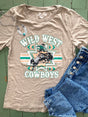 Wild West Cowboys Graphic Tee (Taupe) - Deer Creek Mercantile