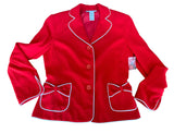 Vintage Red/White Bow Blazer *Size 4 - Deer Creek Mercantile