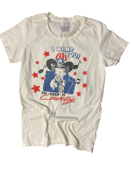 Pre-Loved Keep It Country Midnight Rider Graphic Tee *Size Medium - Deer Creek Mercantile