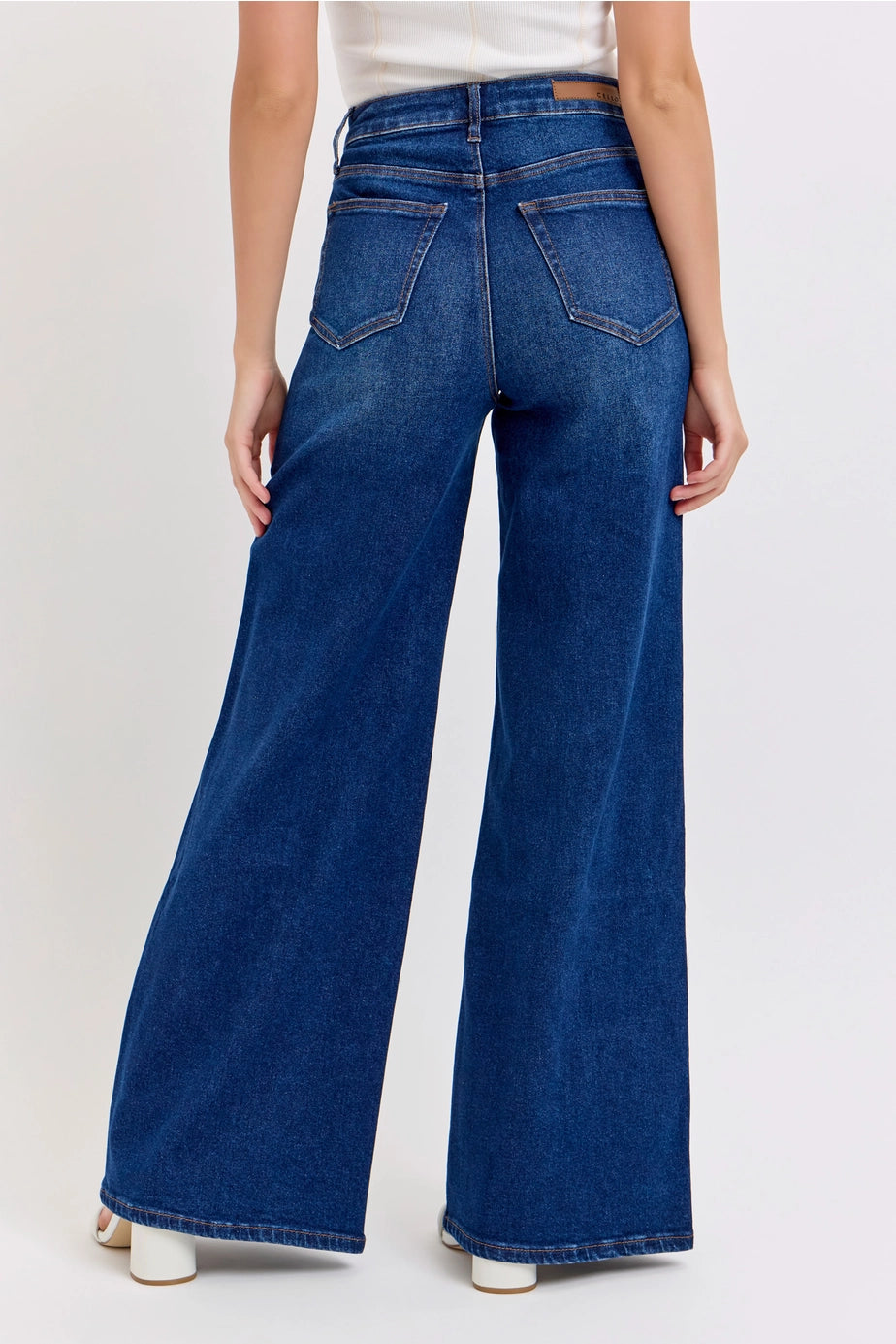 Cello Jean The Donna Snap Button Denim Jean, High Rise Wide Leg - Deer Creek Mercantile