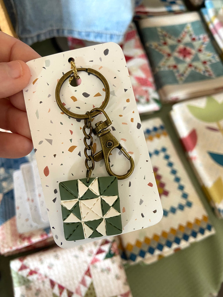 Greener Pastures Quilt Pattern Keychain - Deer Creek Mercantile