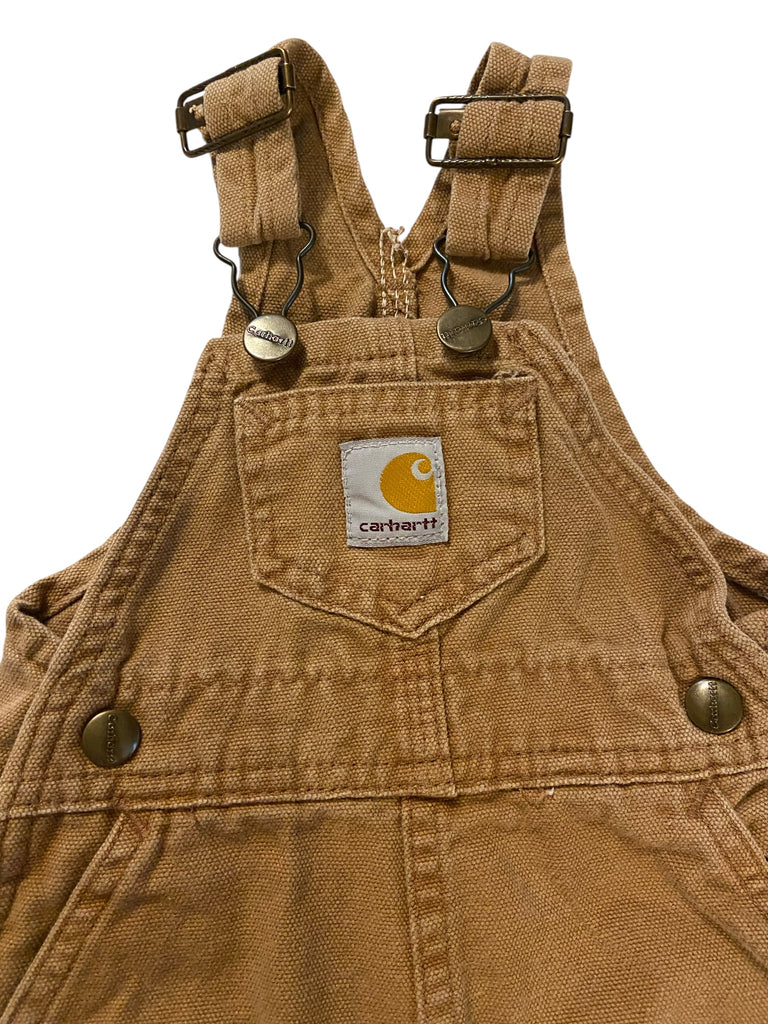 Pre-Loved Carhartt Brown Baby Boys Overalls *Size 0-3 months - Deer Creek Mercantile