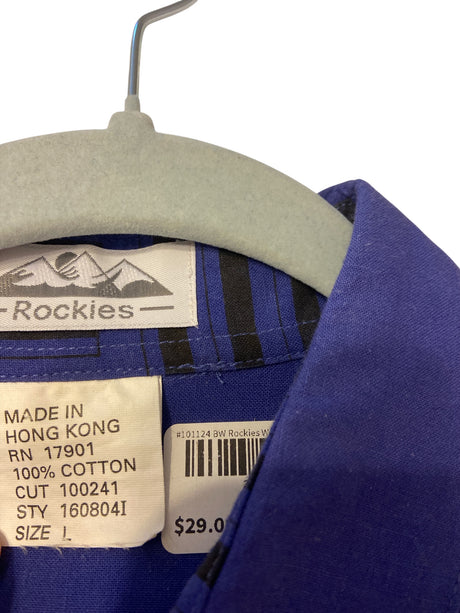Vintage Purple Rockies Shirt *Size Large - Deer Creek Mercantile