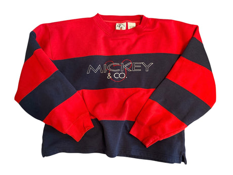 Vintage Mickey & Co. Striped Sweatshirt *Size XL - Deer Creek Mercantile