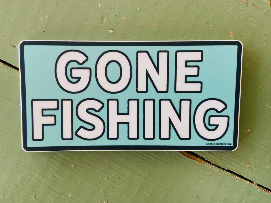 Sticker - Gone Fishing - Deer Creek Mercantile