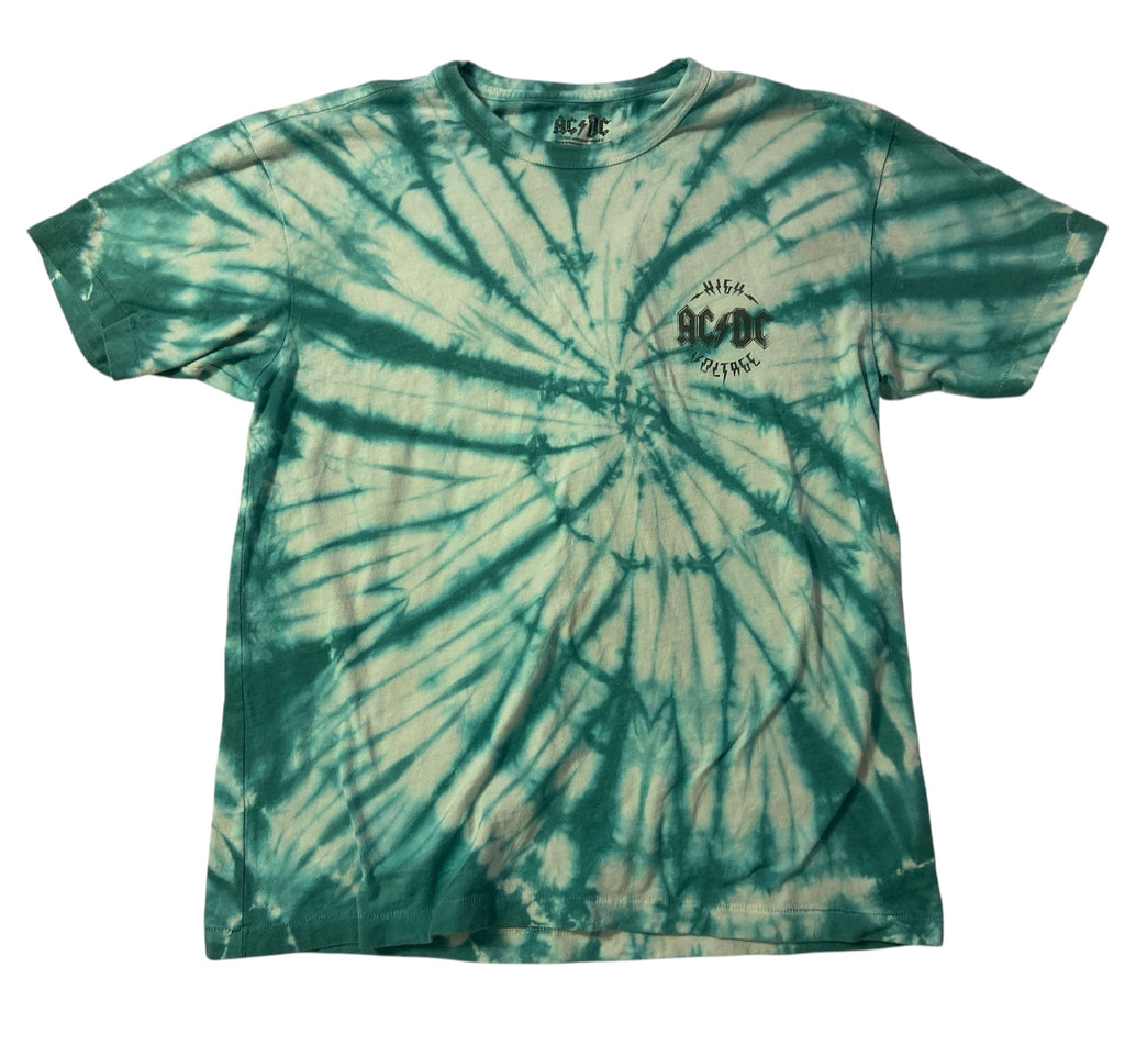 Pre-Loved AC/DC TIE DYE Graphic Tee *Size Small - Deer Creek Mercantile