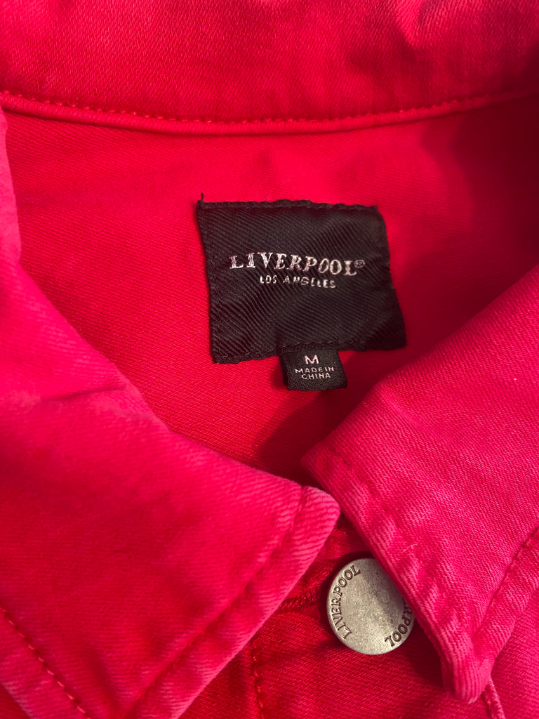 Pre-Loved Liverpool Fuchsia Denim Jacket *Size Medium - Deer Creek Mercantile