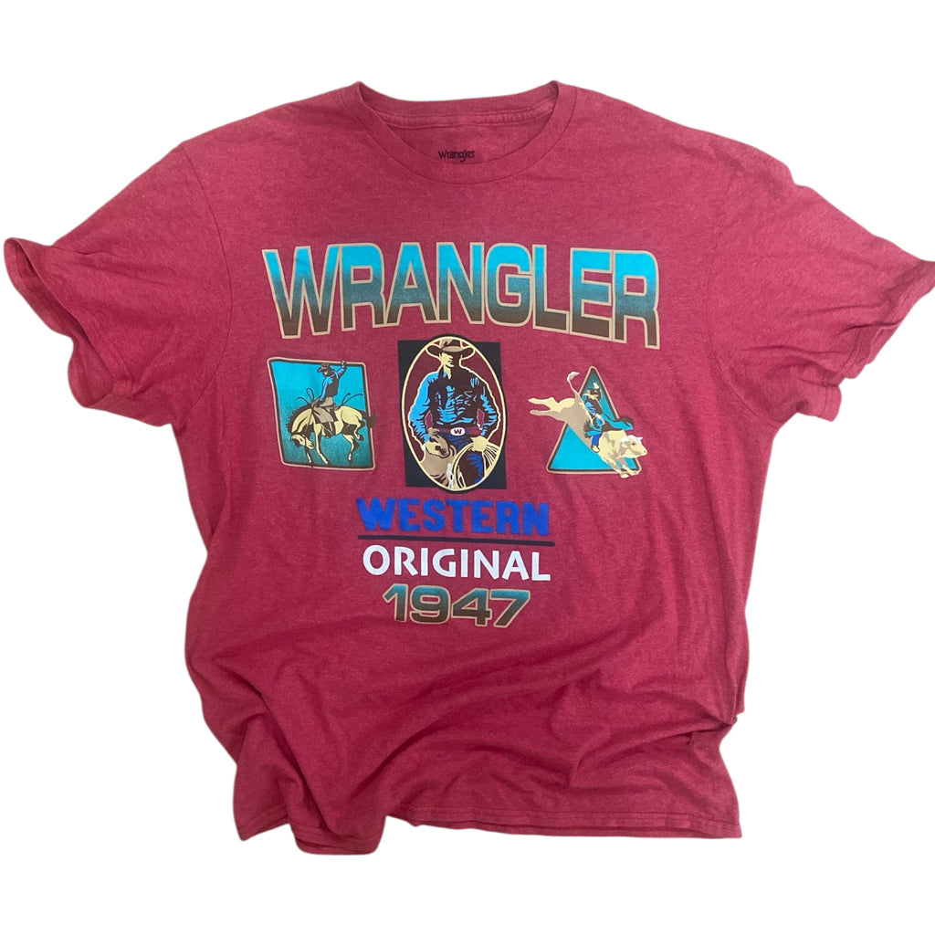 Pre-Loved Wrangler Cowboy Graphic Tee *Size Large - Deer Creek Mercantile