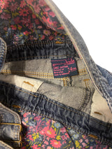 Pre-Loved Genuine Kids Oshkosh Floral Denim Overalls *Size 24 Months - Deer Creek Mercantile