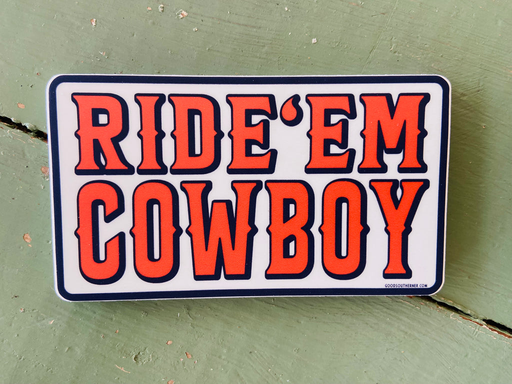 Sticker - Ride'Em Cowboy - Deer Creek Mercantile