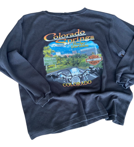 Pre-Loved Harley Davidson CO SPRINGS Long Sleeved Shirt *Size XL - Deer Creek Mercantile