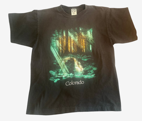 Vintage Colorado Souvenir Graphic Tee Black *Size Large - Deer Creek Mercantile