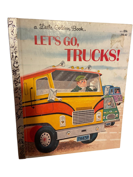 Vintage Let's Go Trucks Little Golden Book - Deer Creek Mercantile
