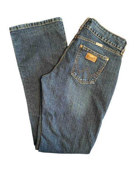 Pre-Loved Wrangler Premium Patch Denim Jeans * Size 11/12 x 36 - Deer Creek Mercantile