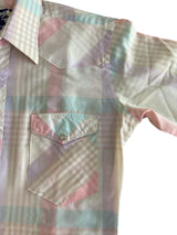 Vintage Wrangler Pastel Pearl Snap Shirt *Size 15.5 - Deer Creek Mercantile