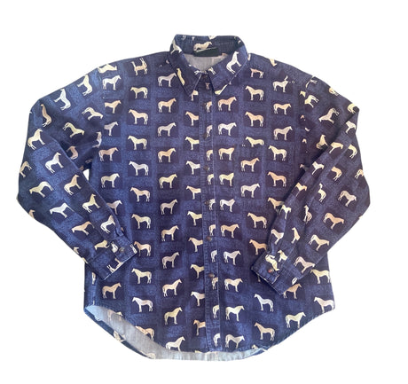 Vintage Roughrider by Circle T Horse Top *Size Small - Deer Creek Mercantile