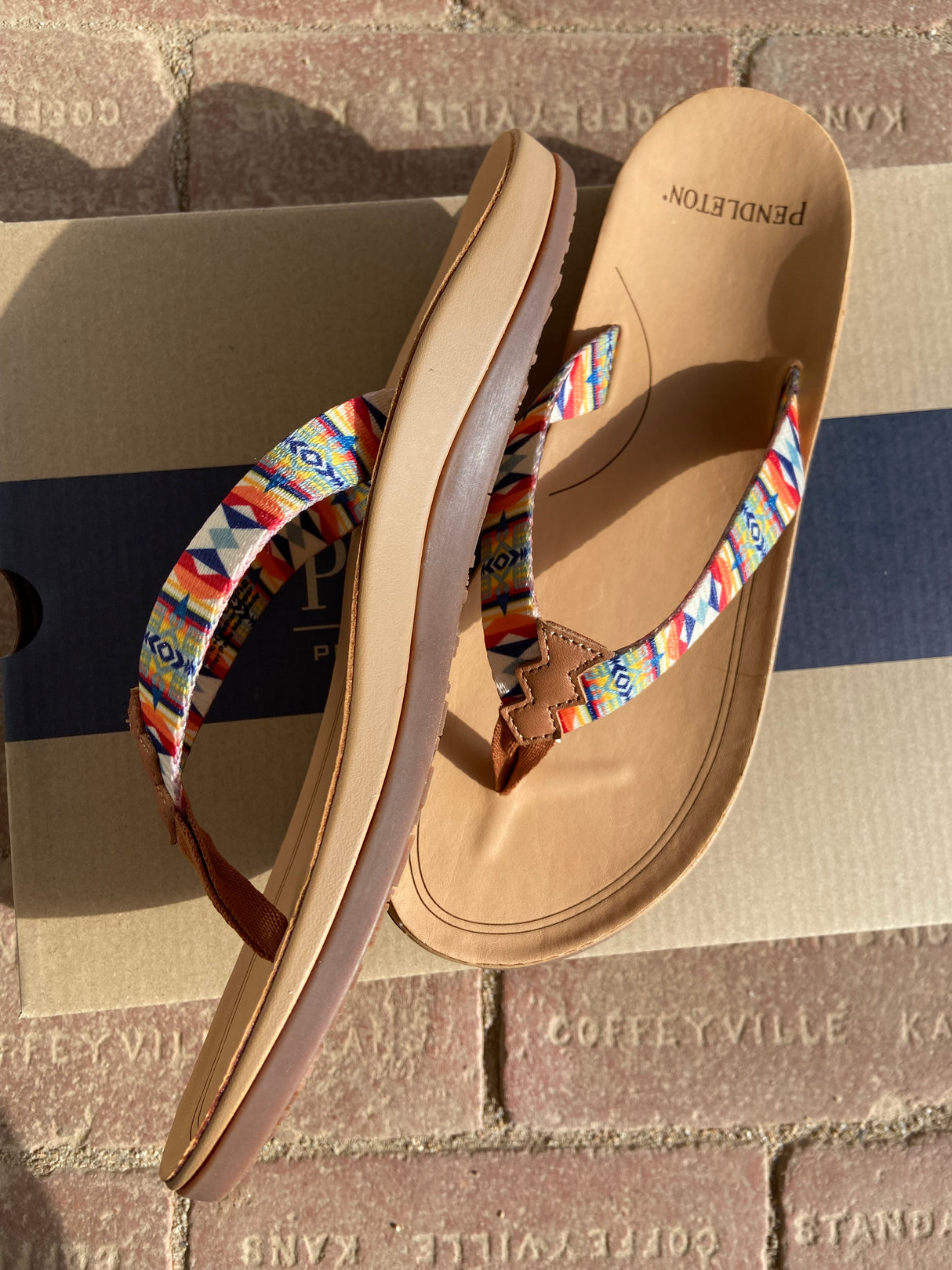 Pendleton Fire Legend Western Print Sandal - Deer Creek Mercantile