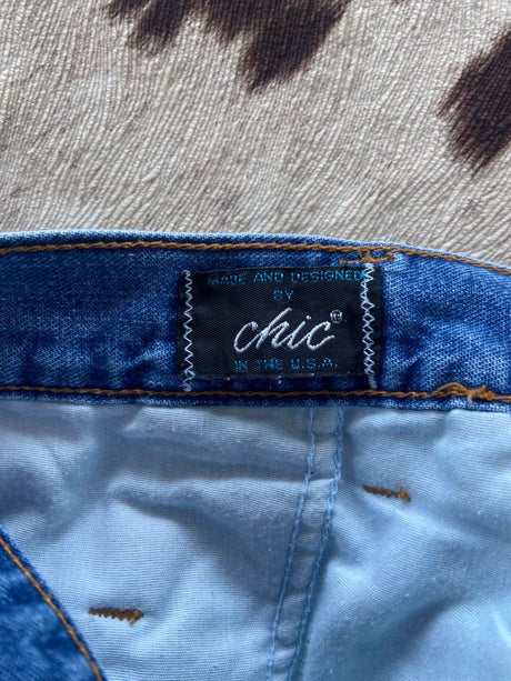 Vintage CHIC Culotte Denim Shorts, Size 28/28 Women's - Deer Creek Mercantile