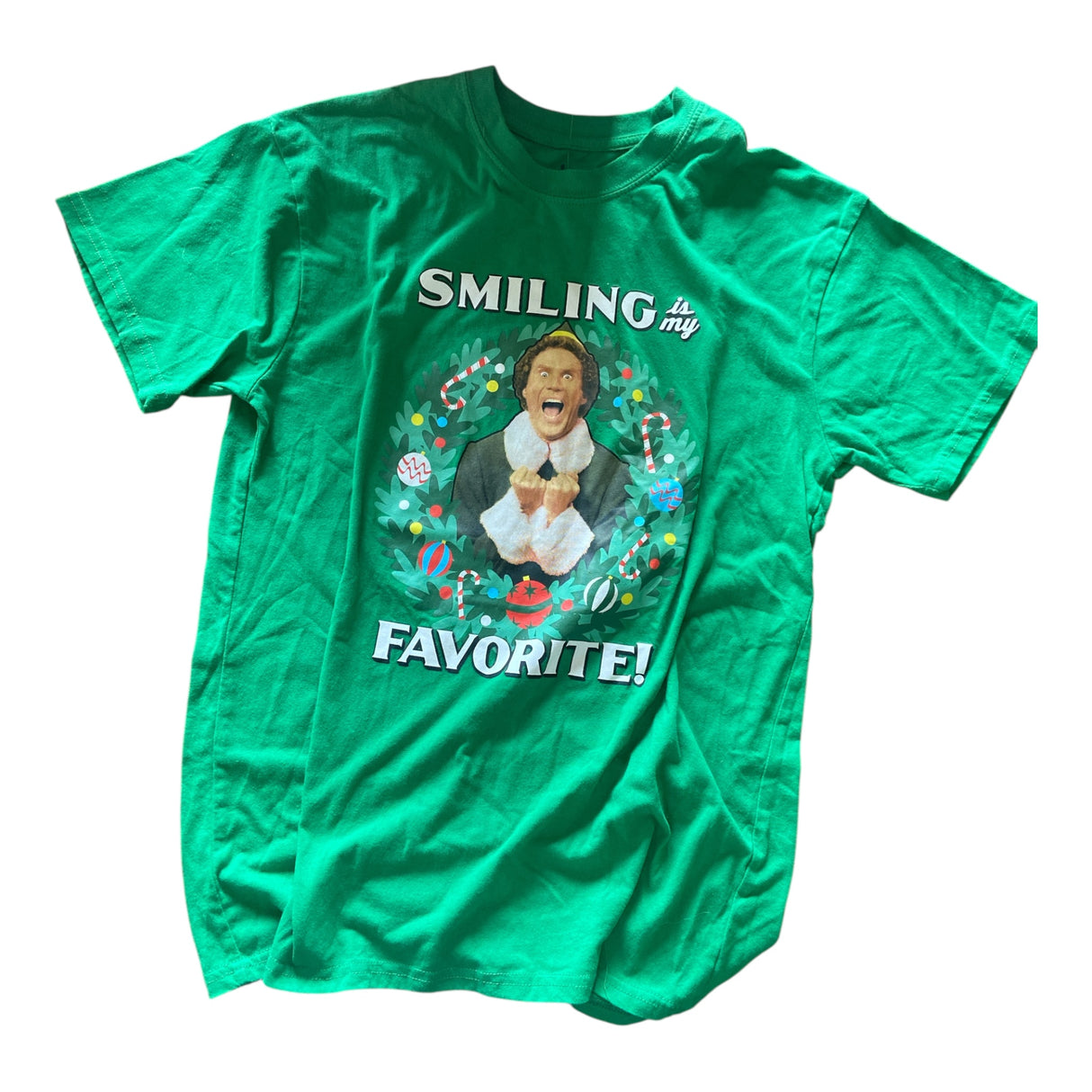 Pre-Loved ELF Smiling Graphic Tee *Size Medium