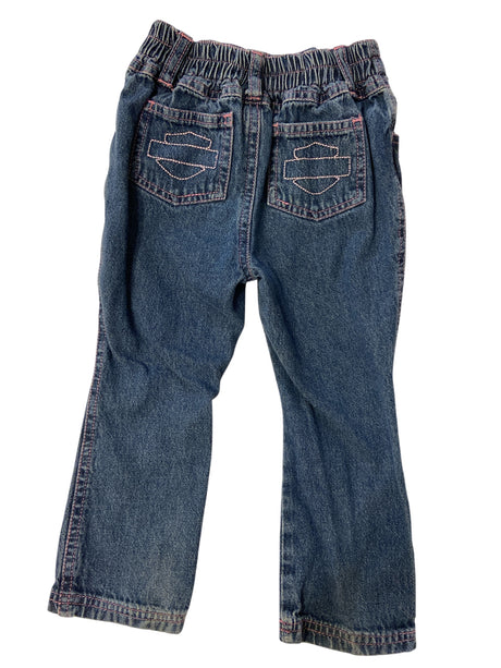 Pre-Loved Harley Davidson Baby Girls Denim Jeans *Size 24 Months - Deer Creek Mercantile