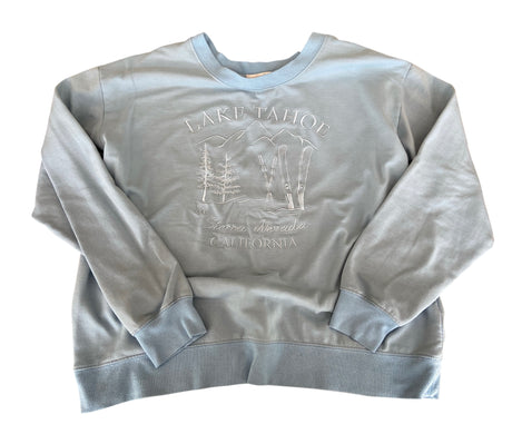 Pre-Loved Lake Tahoe Blue Sweatshirt *Size Medium - Deer Creek Mercantile