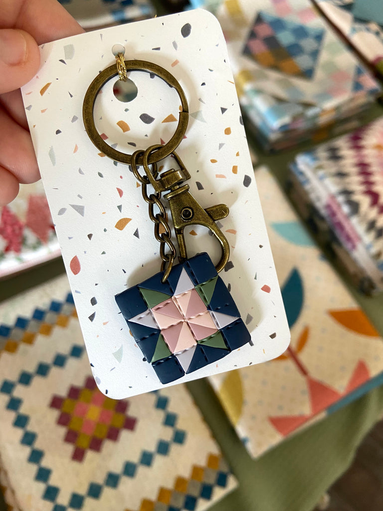 Midnight Garden Quilt Pattern Keychain - Deer Creek Mercantile
