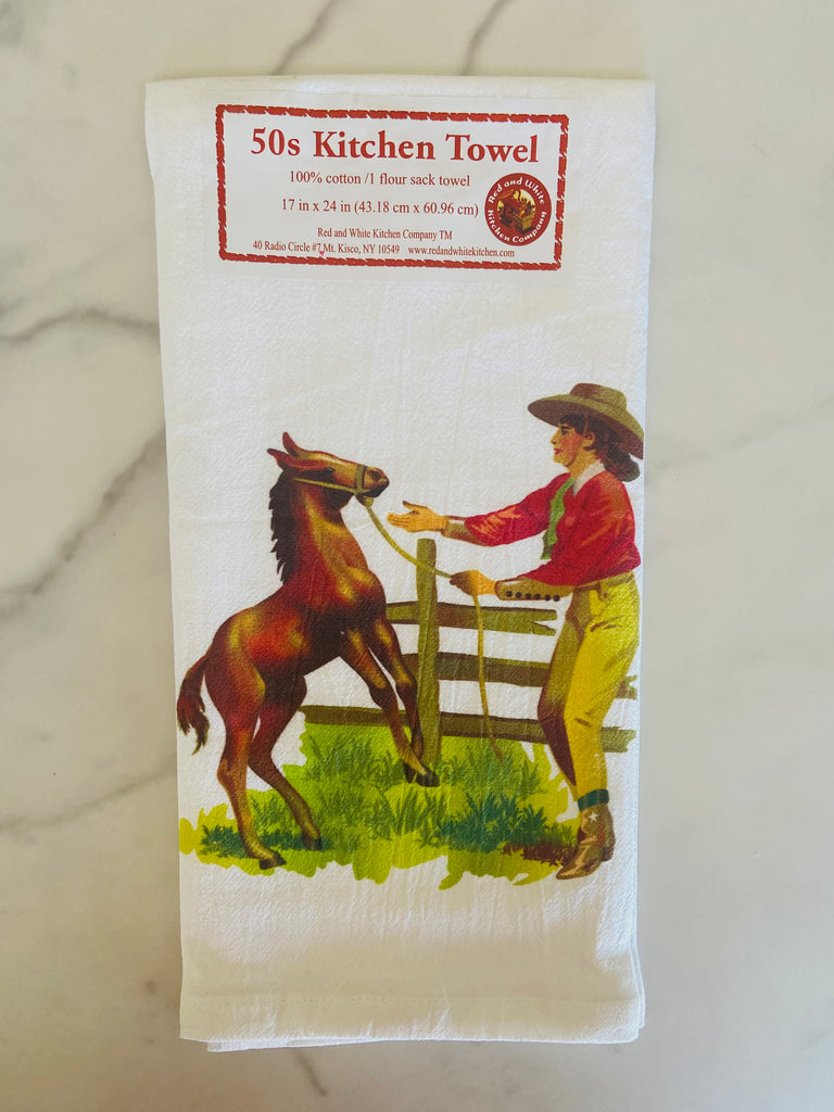 Cowgirl Dish Towel - Deer Creek Mercantile