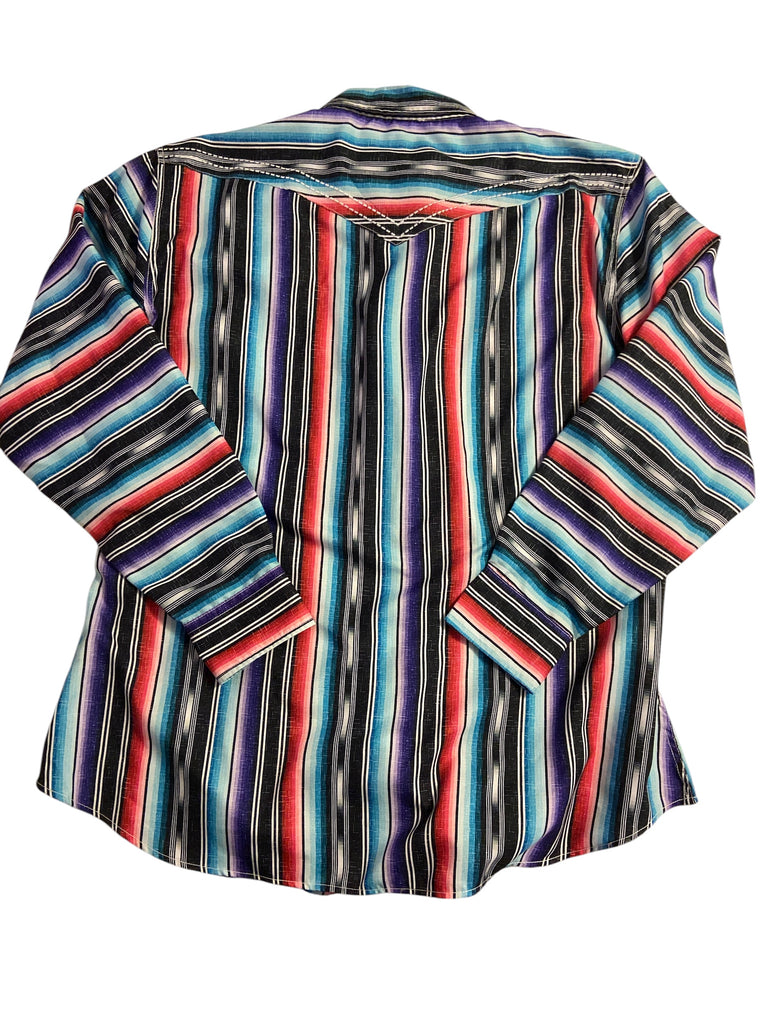 Vintage Cowgirl Hardware Serape Pearl Snap Western Women's Shirt Size XXL - Deer Creek Mercantile