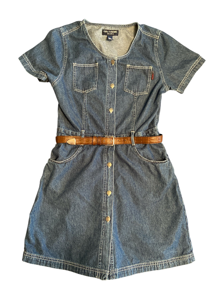 Vintage Gloria Vanderbilt Denim Dress *Size Medium - Deer Creek Mercantile