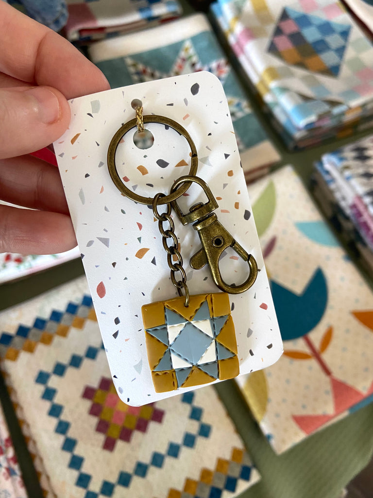 Countryside Quilt Pattern Keychain - Deer Creek Mercantile