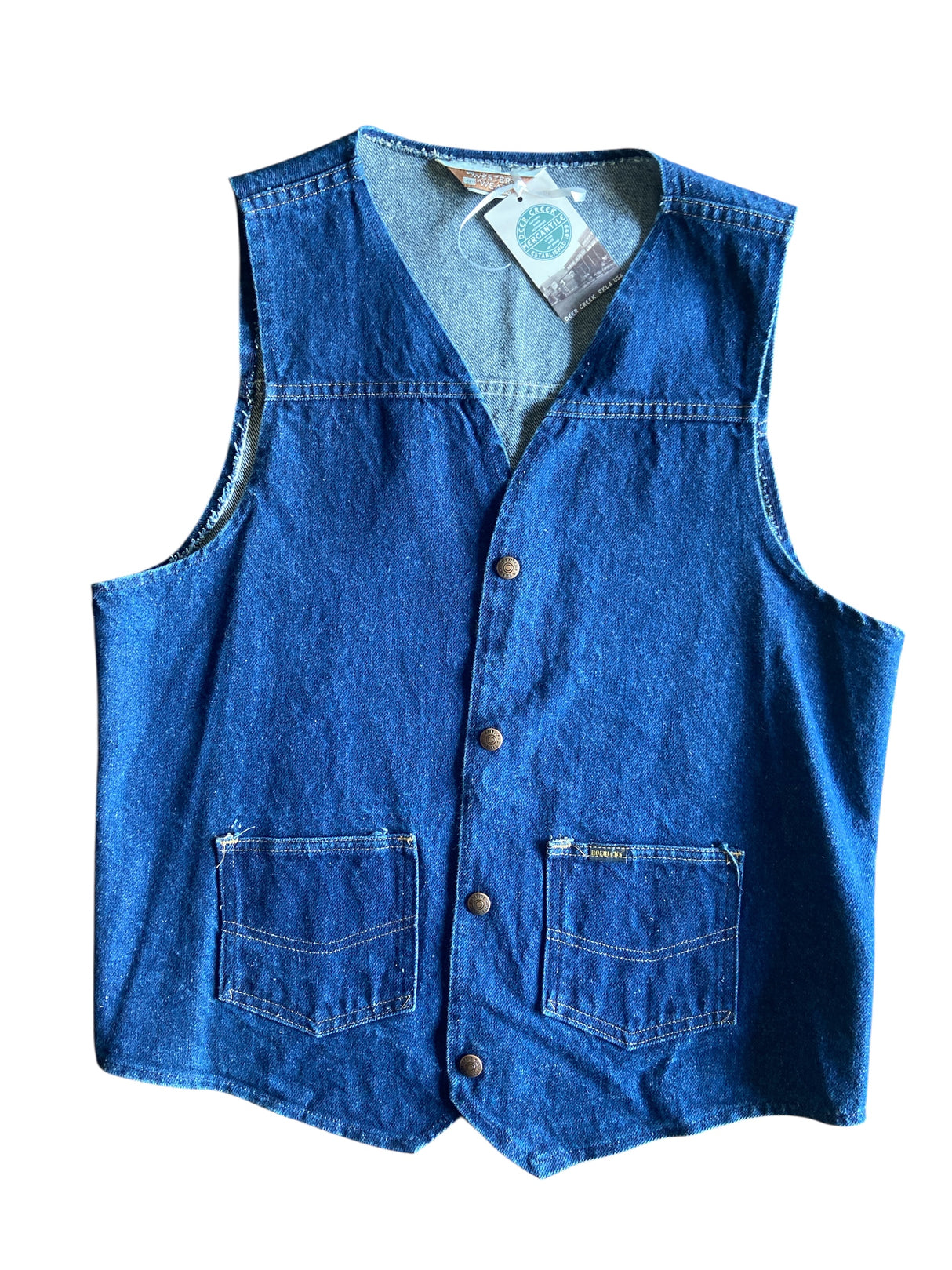 Vintage Sears Western Wear Denim Vest - Deer Creek Mercantile
