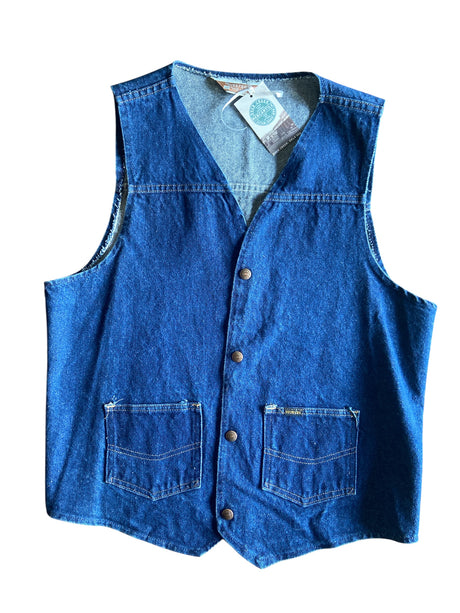 Vintage Sears Western Wear Denim Vest - Deer Creek Mercantile