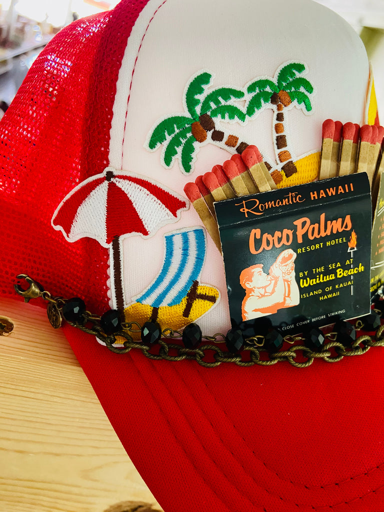 The Coco Palms Beach Retro Trucker Hat - Deer Creek Mercantile