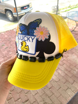 The Lucky Duck Retro Trucker Hat *Yellow - Deer Creek Mercantile