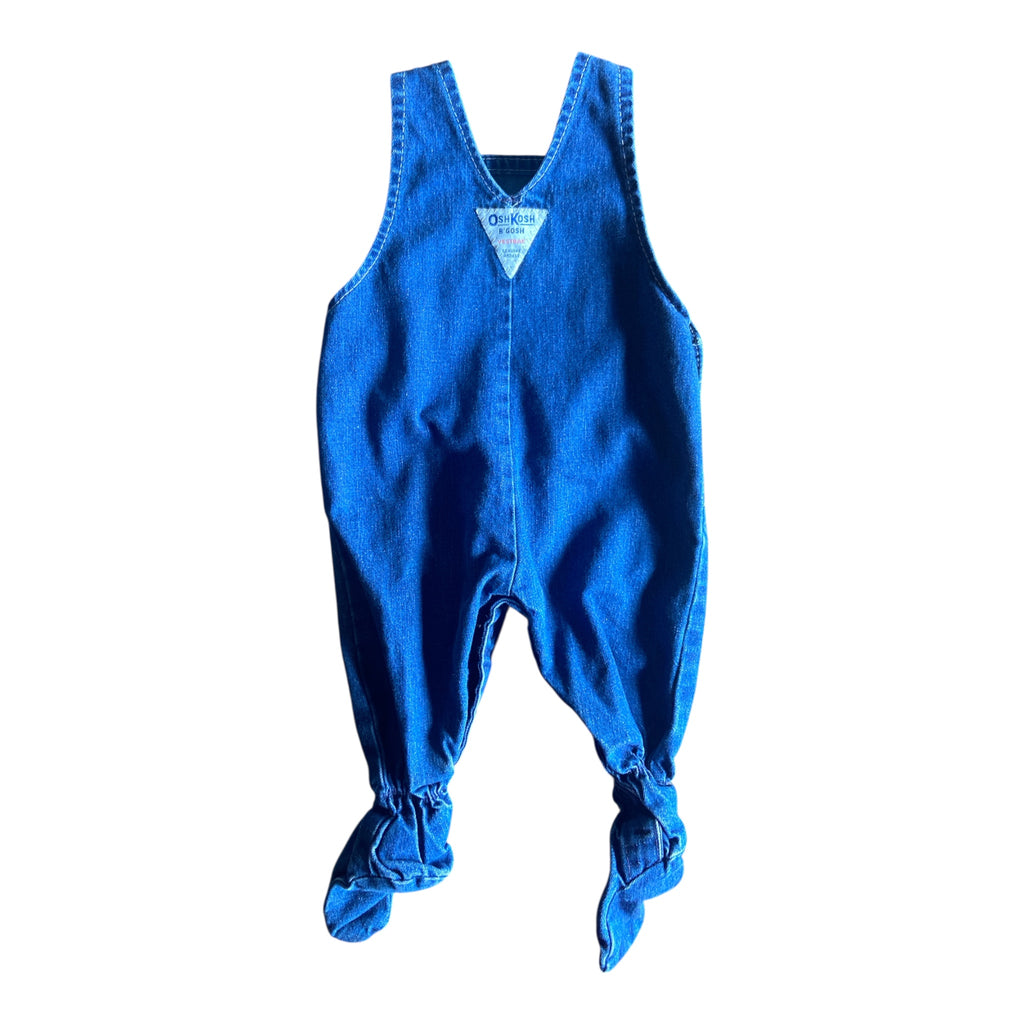 Pre-Loved Oshkosh Footed Overall MADE IN USA RARE 3/6 Months - Deer Creek Mercantile