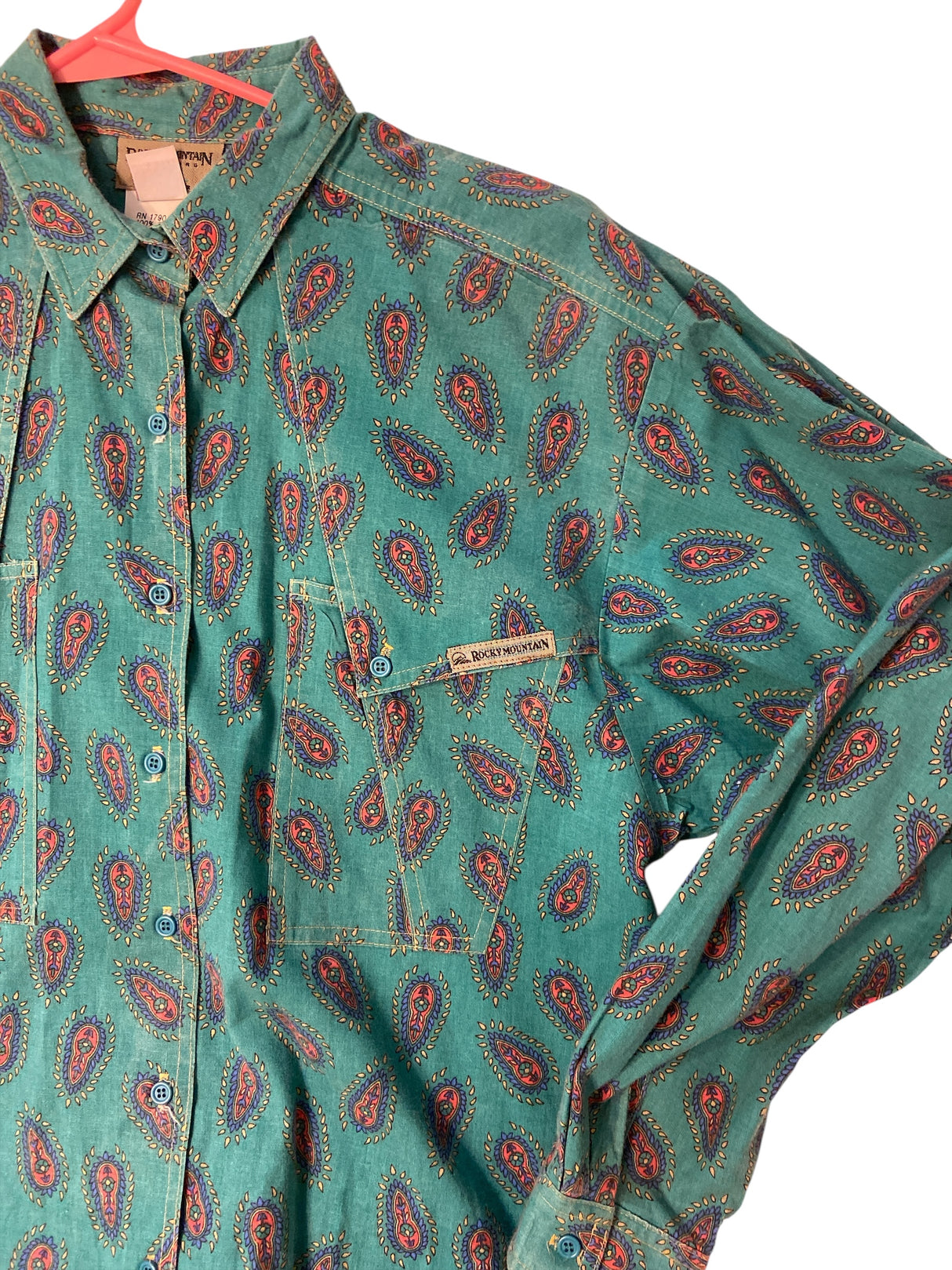 Vintage Rocky Mountain Paisley Shirt *Size Large - Deer Creek Mercantile