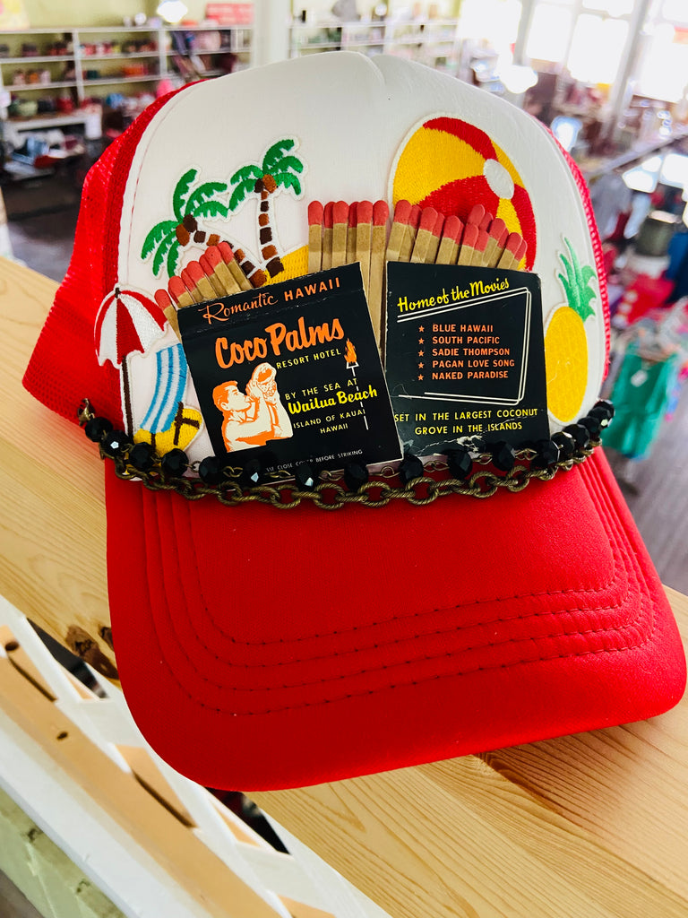 The Coco Palms Beach Retro Trucker Hat - Deer Creek Mercantile