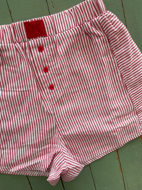 Red/White Striped Boxer Shorts - Deer Creek Mercantile