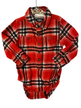 Pre-Loved Red Flannel Baby B'Gosh Onesie *Size 18-24 Months - Deer Creek Mercantile