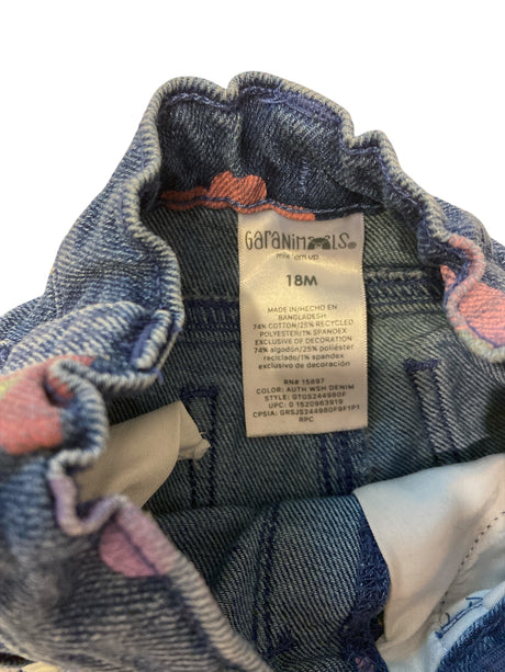 Pre-Loved Garanimals Flower Power Baby Girls Jeans *Size 18 Months - Deer Creek Mercantile