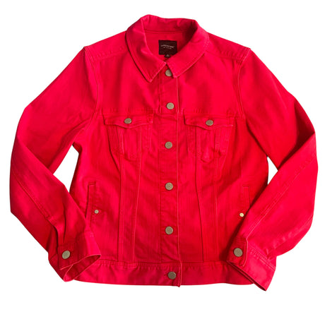 Pre-Loved Liverpool Fuchsia Denim Jacket *Size Medium - Deer Creek Mercantile