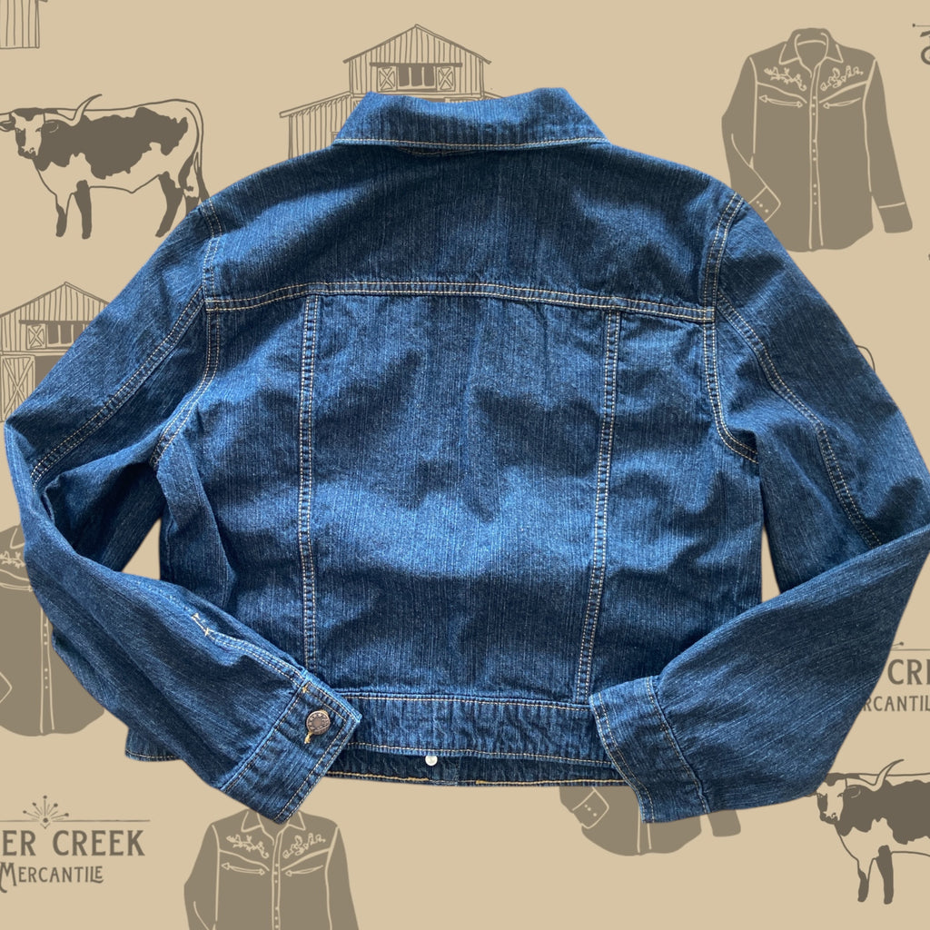 Pre-Loved Faded Glory Denim Jacket *Size Large - Deer Creek Mercantile
