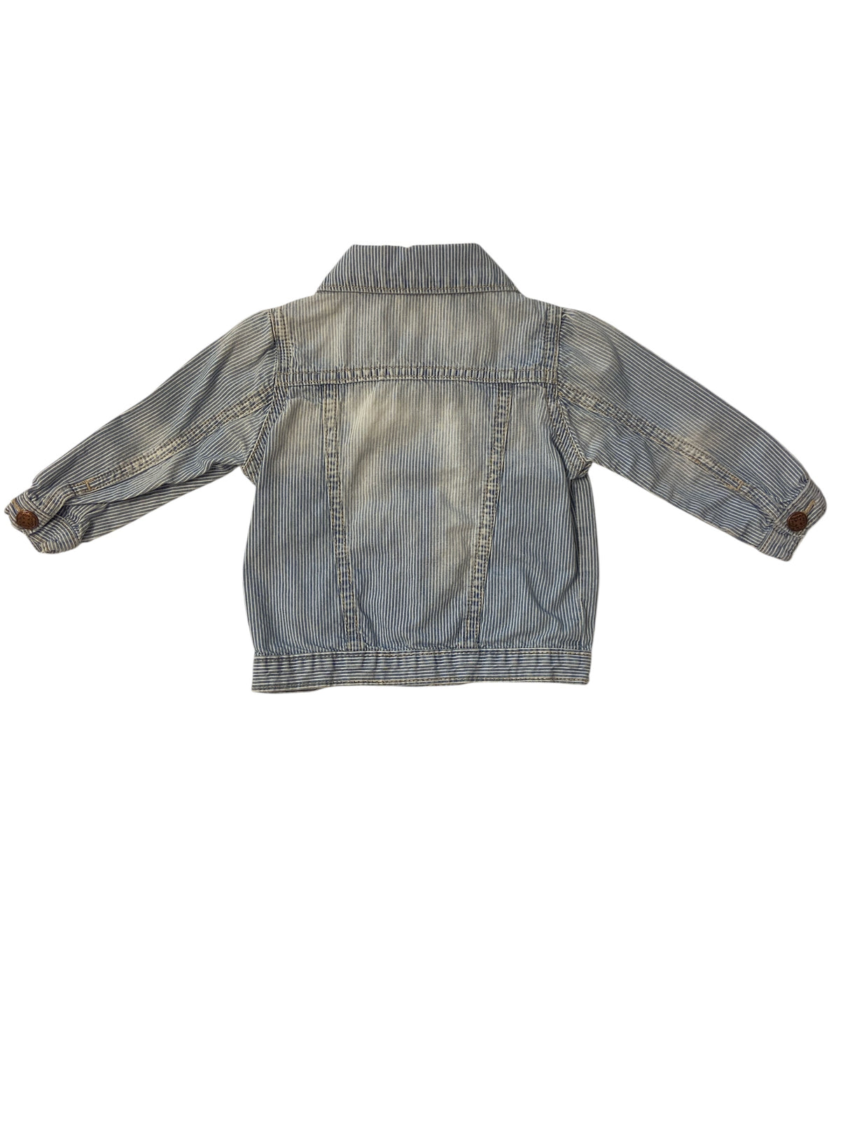 Pre-Loved Baby B'Gosh Striped Denim Jacket *9 Months - Deer Creek Mercantile