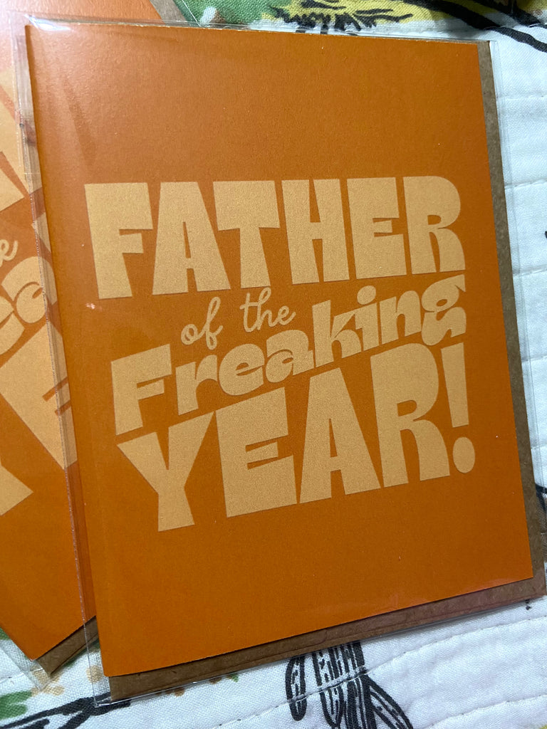 Father's Day Father Of The Year Greeting Card (BM) - Deer Creek Mercantile