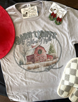 Christmas 2024 Barn Lights, Silent Nights Graphic Tee - Deer Creek Mercantile